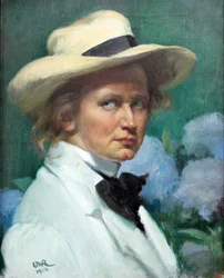 Autorretrato con sombrero